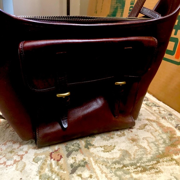 Timberland Brown Leather Messenger Bag - Picture 4 of 4